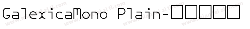 GalexicaMono Plain字体转换